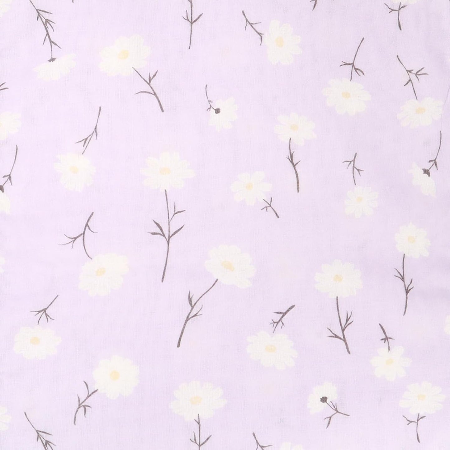 Cluster Japanese Tenugui, Double Layer, Japanese Bleached Gauze, Anti-fraying Treatment, Mameshiba (Lavender) and Hanaraman Pattern, Set of 3