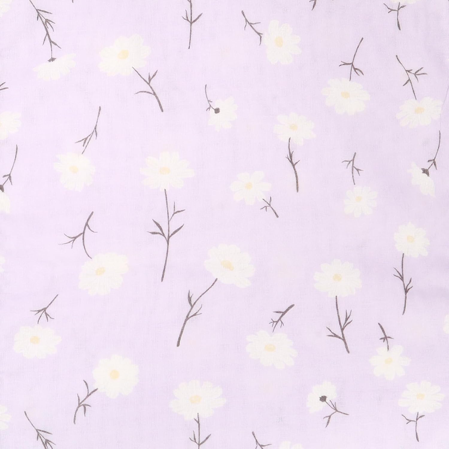 Cluster Japanese Tenugui, Double Layer, Japanese Bleached Gauze, Anti-fraying Treatment, Mameshiba (Lavender) and Hanaraman Pattern, Set of 3