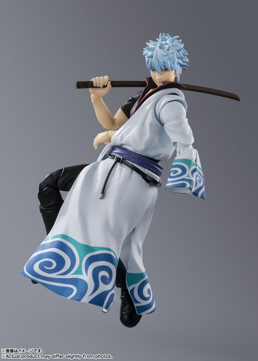 TAMASHII NATIONS S.H. Figuarts Gintama Gintoki Sakata Approx. 5.7 inches (145 mm), PVC & ABS Pre-painted Action Figure