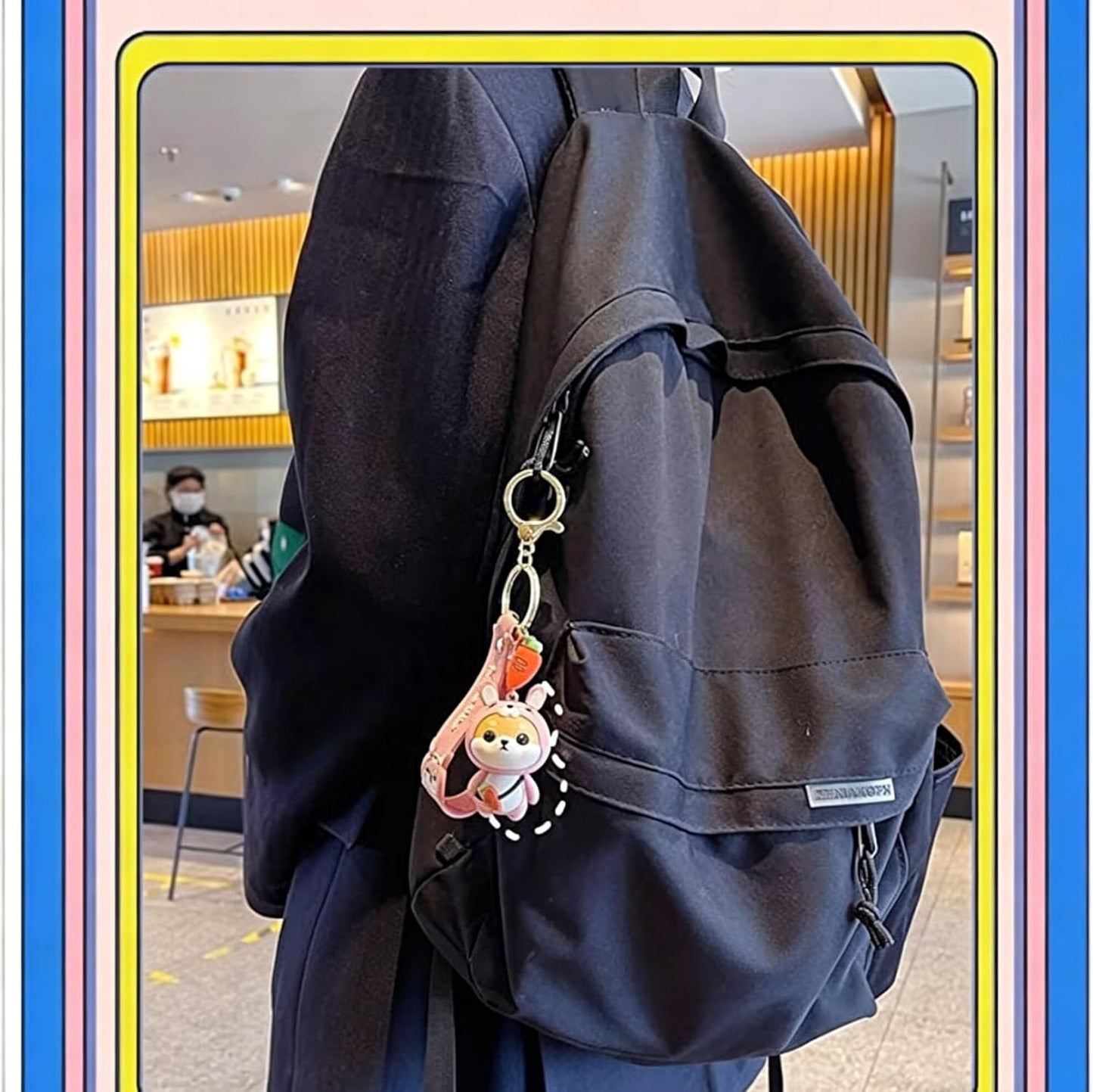 [AIXUAN] Cute Idea Chinese Zodiac Motif Lucky Animal Shiba Inu Pendant Keychain Keychain, Keyring Lovers Valentine's Day Present Pendant Handbag Rucksack Car Key Wrist Strap (Dog)