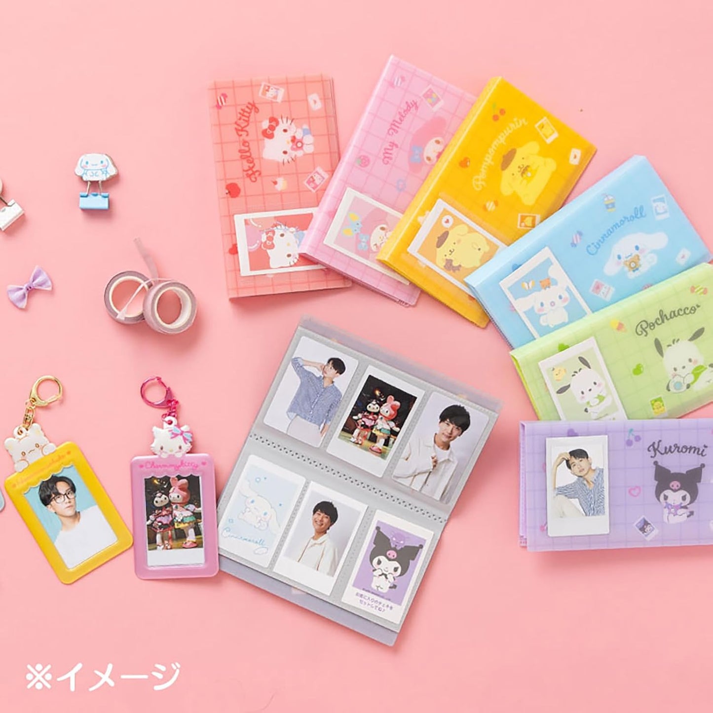 Sanrio (SANRIO) Instax Mini Holder (Enjoy Idol) PVC & Steel, Storage Size: Approx. 2.1 x 3.4 inches (5.4 x 8.6 cm), Card Case 600318