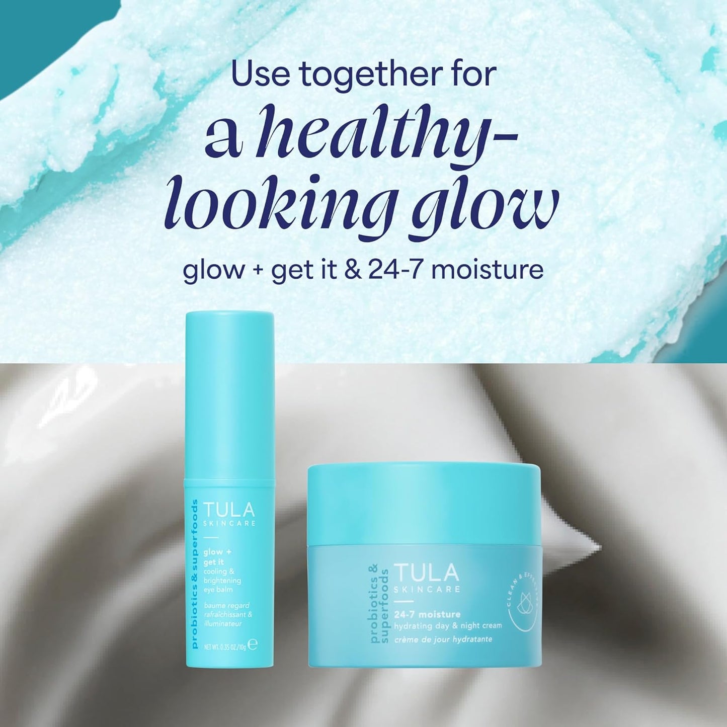 TULA Skin Care - Bálsamo para ojos 'Spresso, tratamiento energizante e hidratante con cafeína para ojeras, portátil y perfecto para usar sobre la marcha, 0.35 onzas