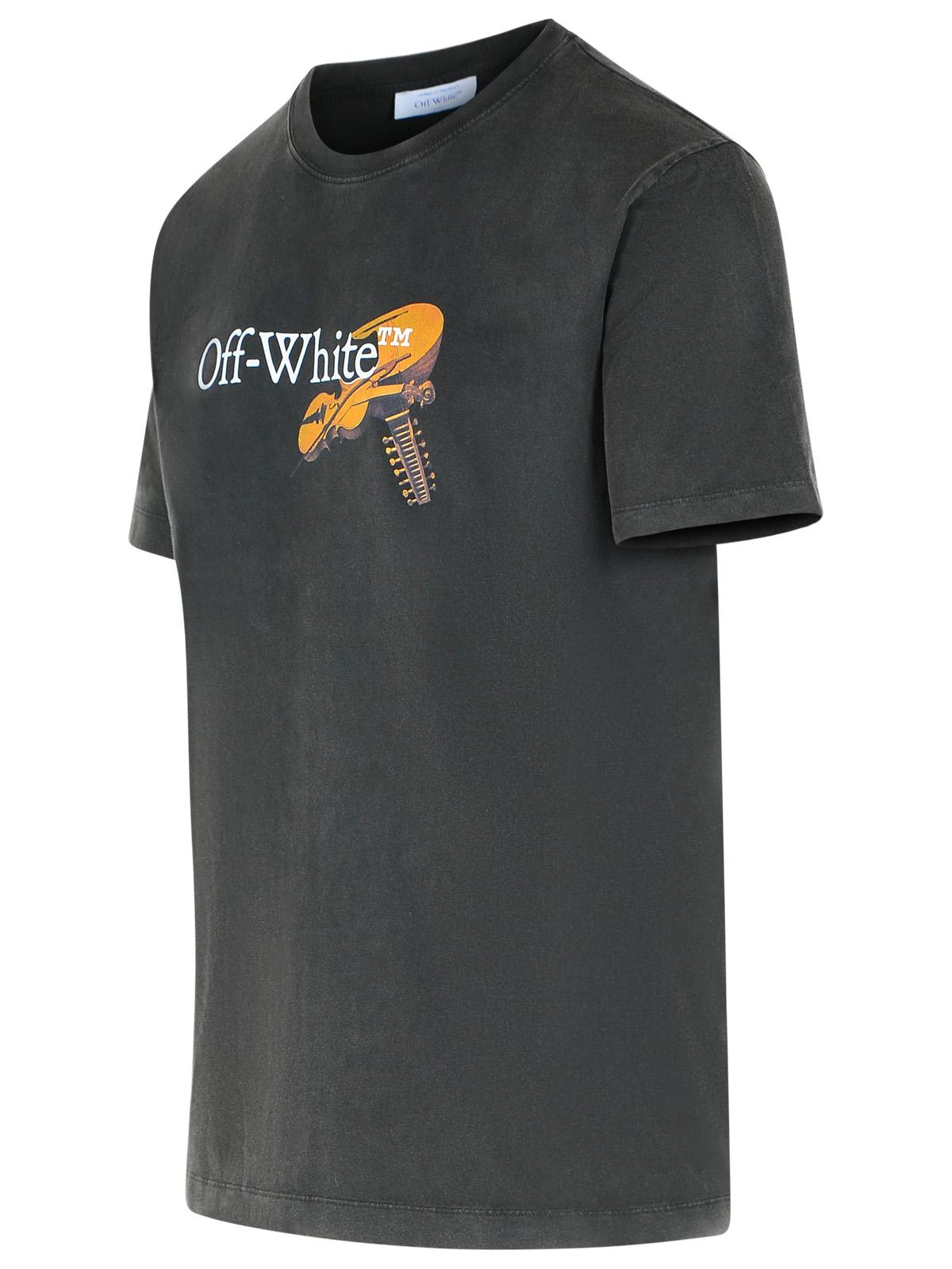 Off Off White 'Cupid Arrow' Black Cotton T Shirt - Image 6