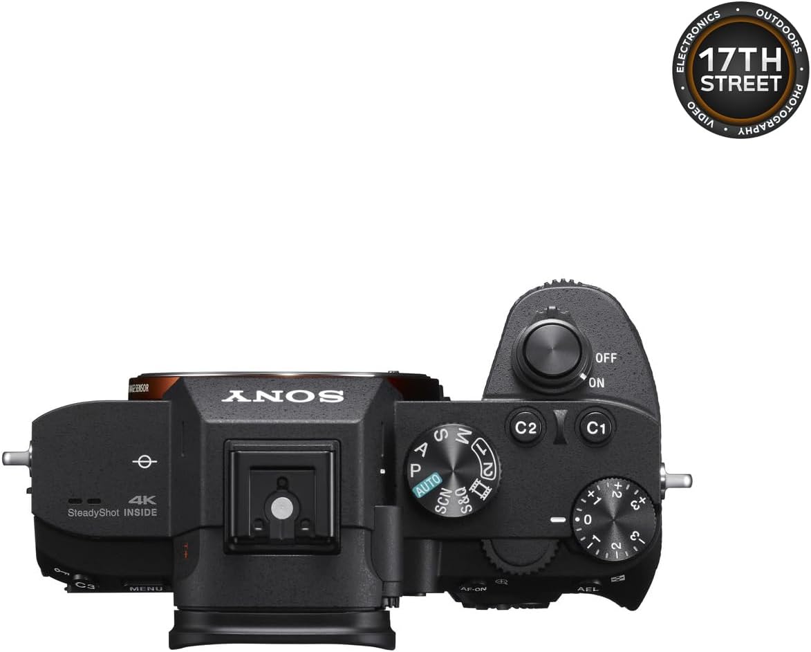 Sony a7 III ミラーレスカメラ (ブラック) - 24MP フルフレームデジタルカメラ バッテリー&デュアル充電器キット付き Corel ソフトウェアキット 128GB SDXCメモリーカード&大型デジタル一眼レフバッグ - エッセンシャルバンドル