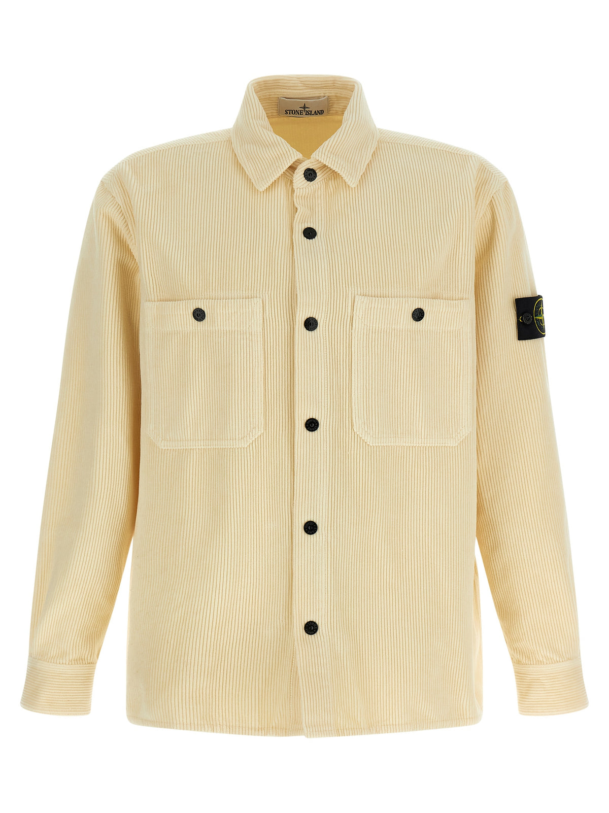 Stone Stone Island Ribbed Velvet Overshirt - Image 6