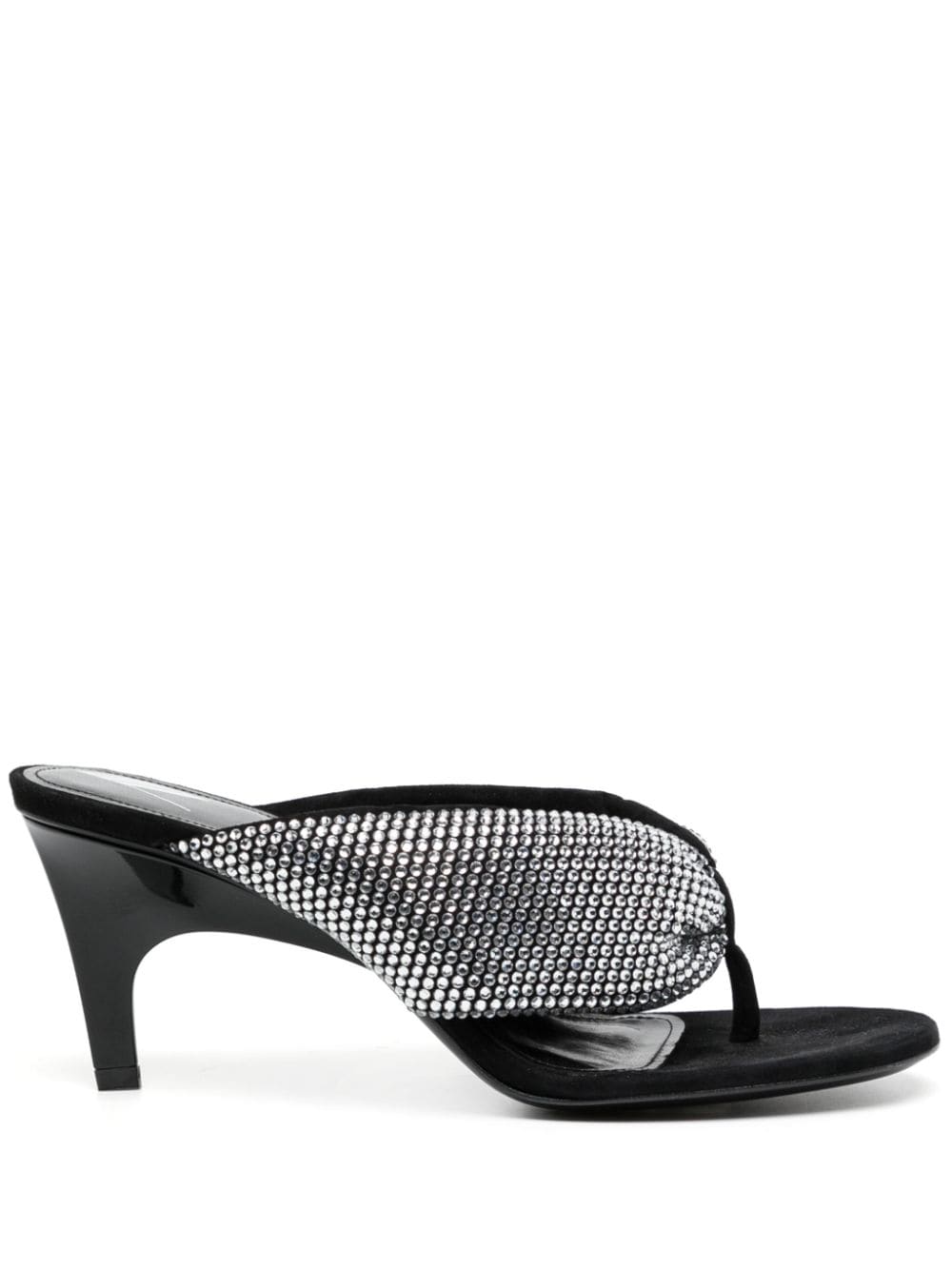 The Attico Strassは皮のサンダルを飾りました - Image 6