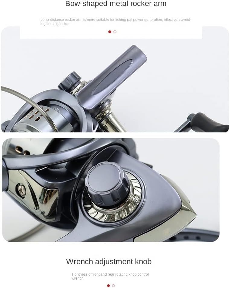 Reel Fishing 2500S 6.4:1 Spinning Reel Double Handle Grip Fishing Gear Fishing Reel