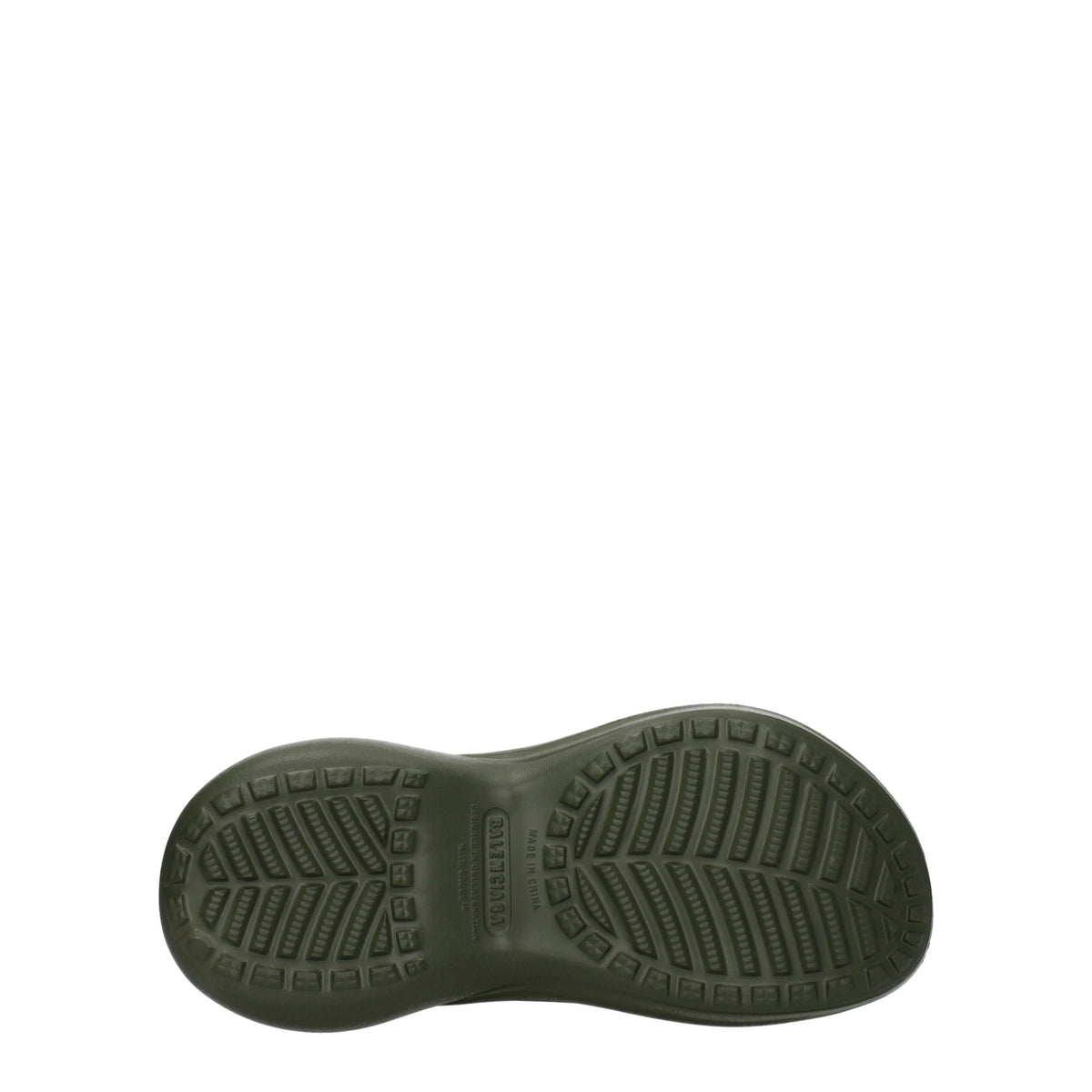 Balenciaga Balenciaga Slippers And Hooves Crocs Man Rubber Green/Persimmon - Image 6
