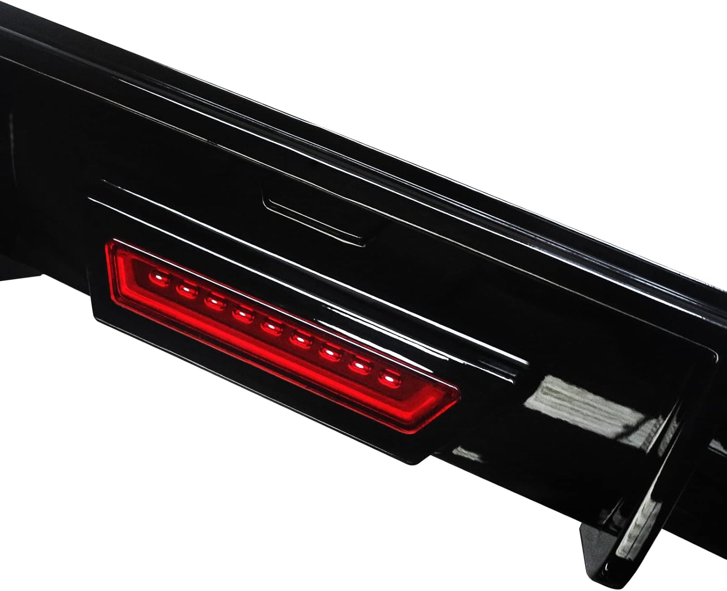 CARIG Camry Rear Diffuser, Toyota Camry WS/WS Leather Package for 2018-2023 Vehicles, Rear Pan Bar Spoiler, Rear Pan Bar Diffuser, LED Brake Lamp, ABS Painted, Glossy Black, Genuine Parts, Custom Car