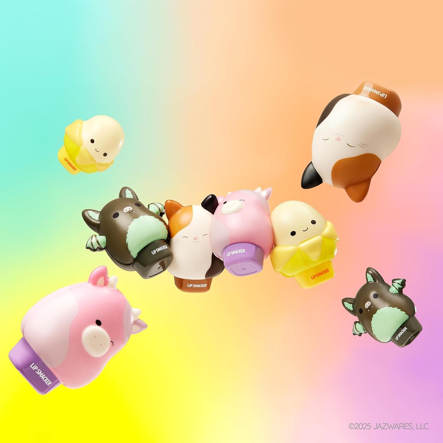 Lip Smacker Squishmallows - Bálsamo labial hidratante, divertido y suave y esponjoso, parte superior coleccionable, hidrata y suaviza - Patty