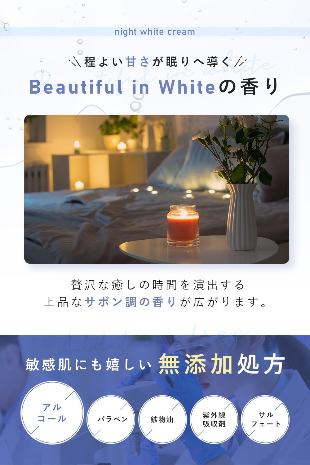 Fiswhite Tranexamic Acid Moisturizing Cream Face 1.8 oz (50 g) Whitening Skin Roughness Prevention, Quasi Drug, Night Care