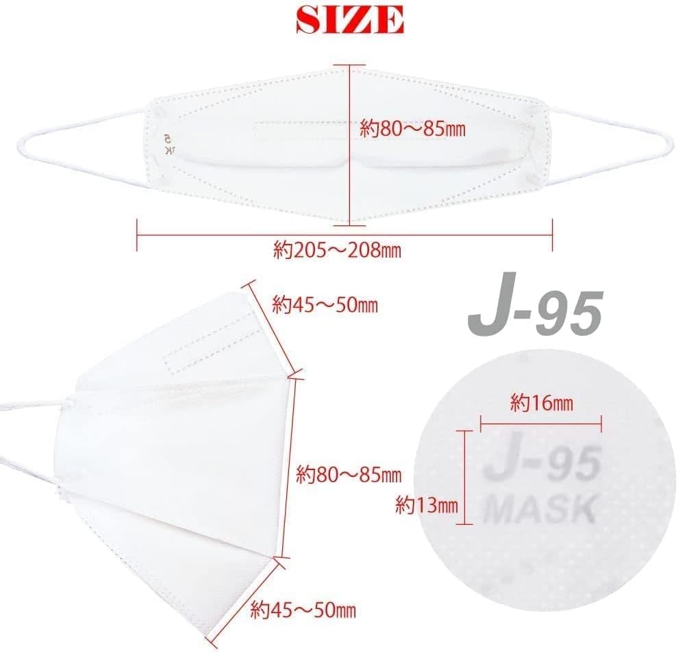 Kyoto Muromachi st. JIS Standard Mask, j95, Made in Japan, Genuine Product, 30 Sheets + 1 Sheet (31 Pieces), 4 Layer Construction, Medical Level Class 3, Non-woven Fabric, Surgical Mask, 3D, Color