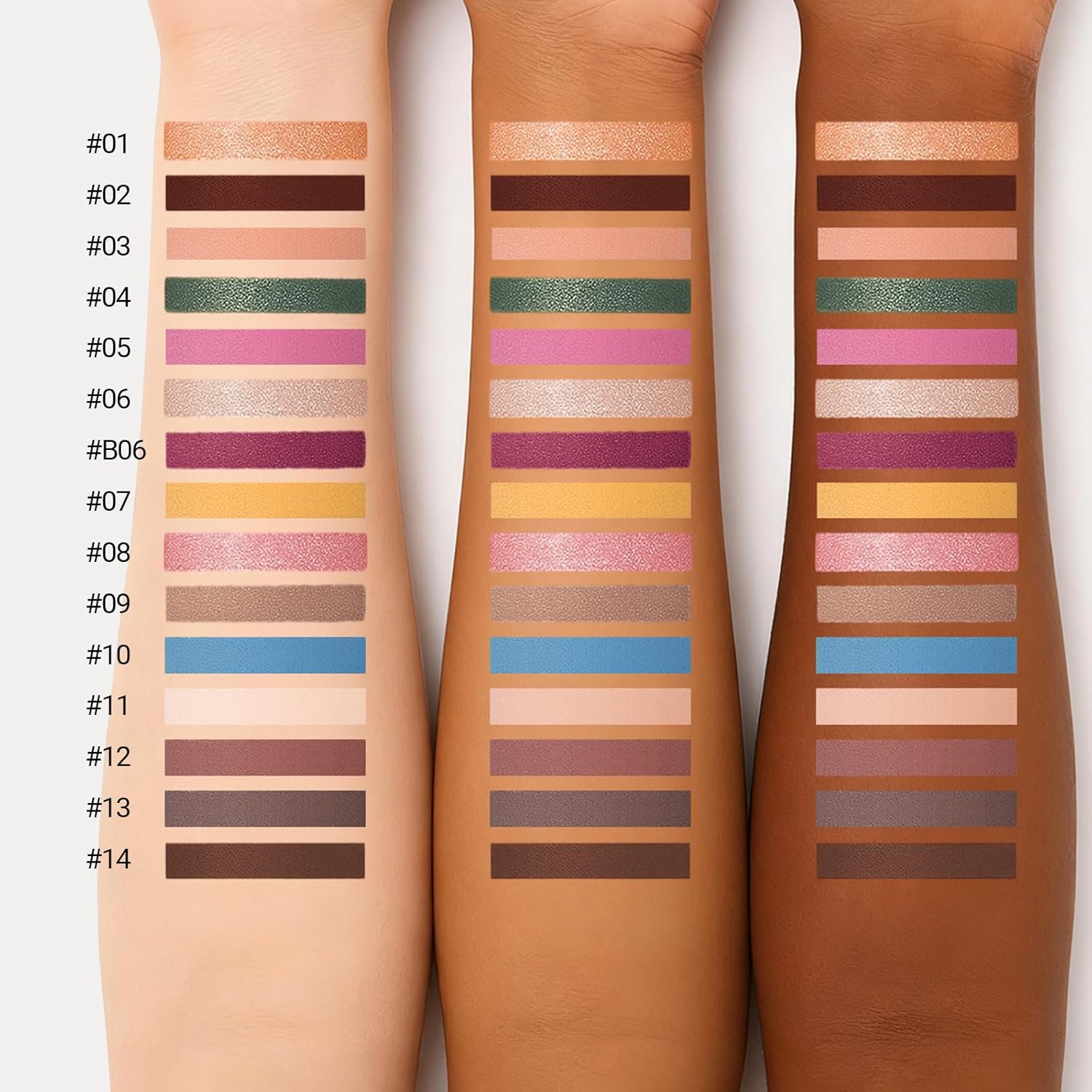 Erinde - Barra de sombra de ojos brillante impermeable, sombra de ojos en barra de crema marrón púrpura, lápiz de sombra de ojos en polvo de larga duración, a prueba de arrugas, sombra de ojos cremosa