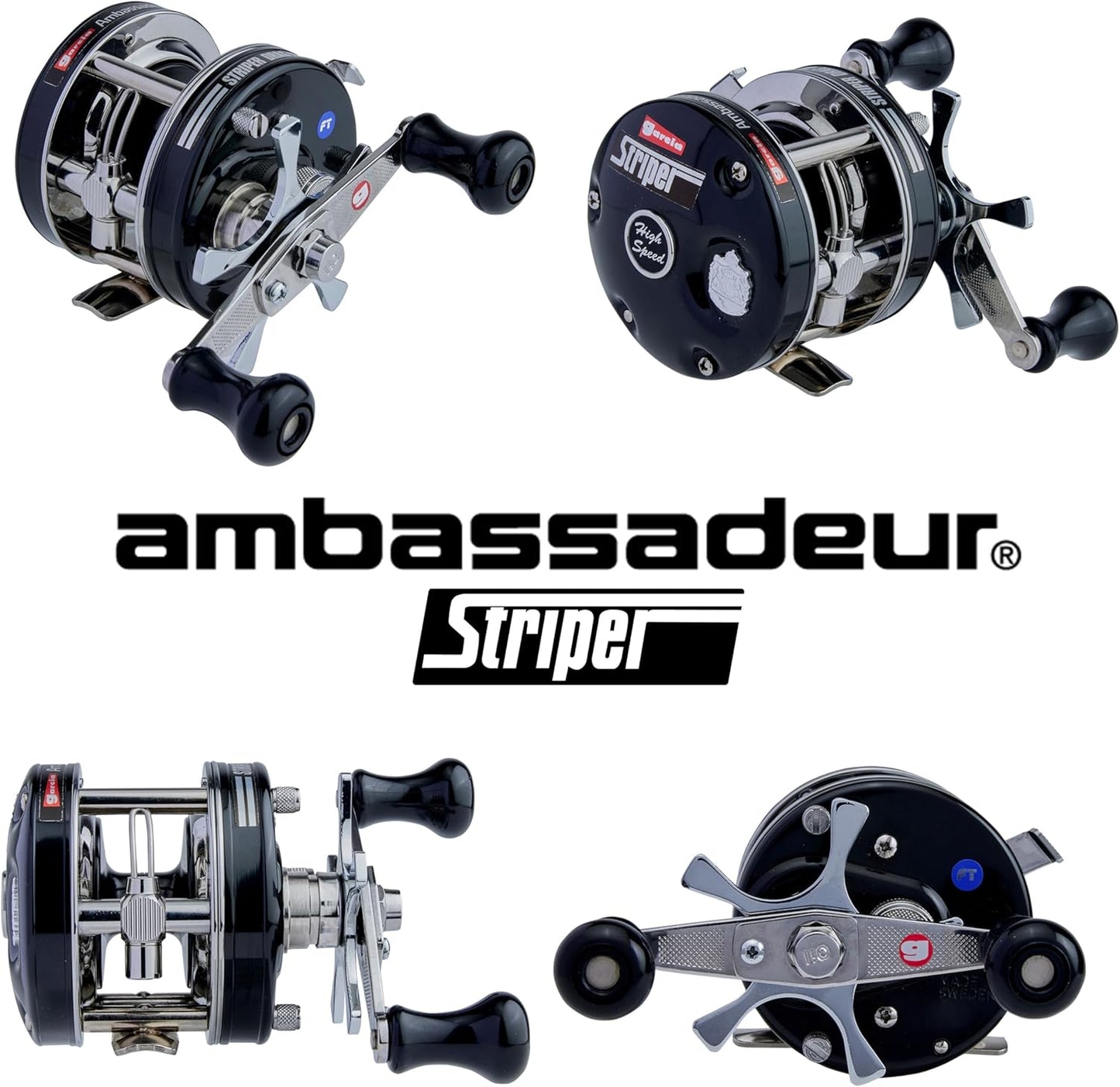 Abu Garcia Ambassadeur Striper Black Ambassador Striper Black Assorted Round Reel Classic Swedish