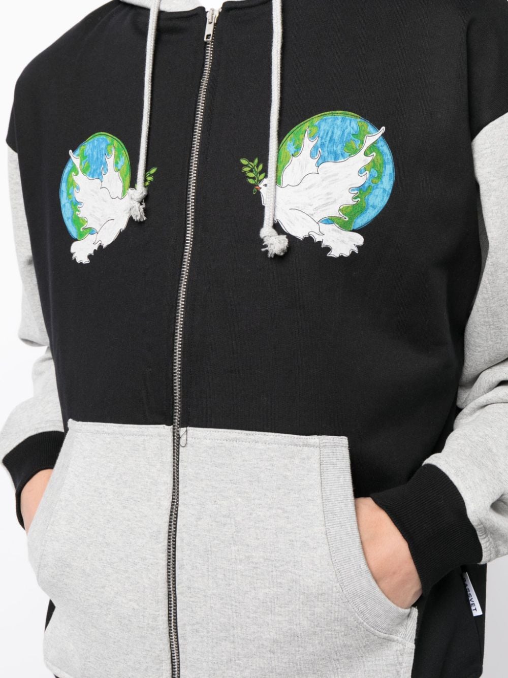 Rassvet Rassvet（Package）Peace Zipped Hoodie Knit - Image 6