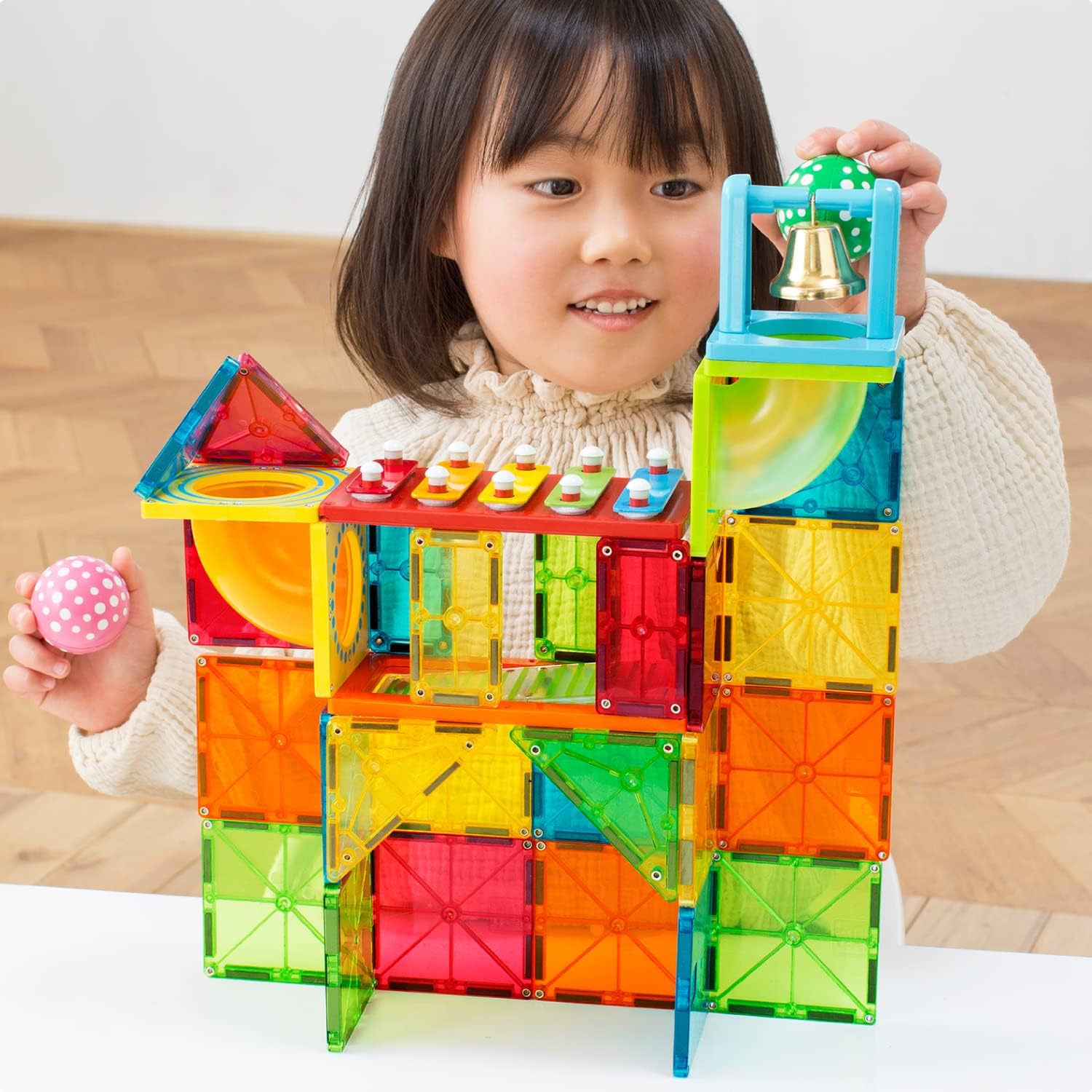 People Pythagoras BASIC Educational Ball Coaster Sound [18 Months] Can Be Played, Assembled, Develops Inspiration PGS-138