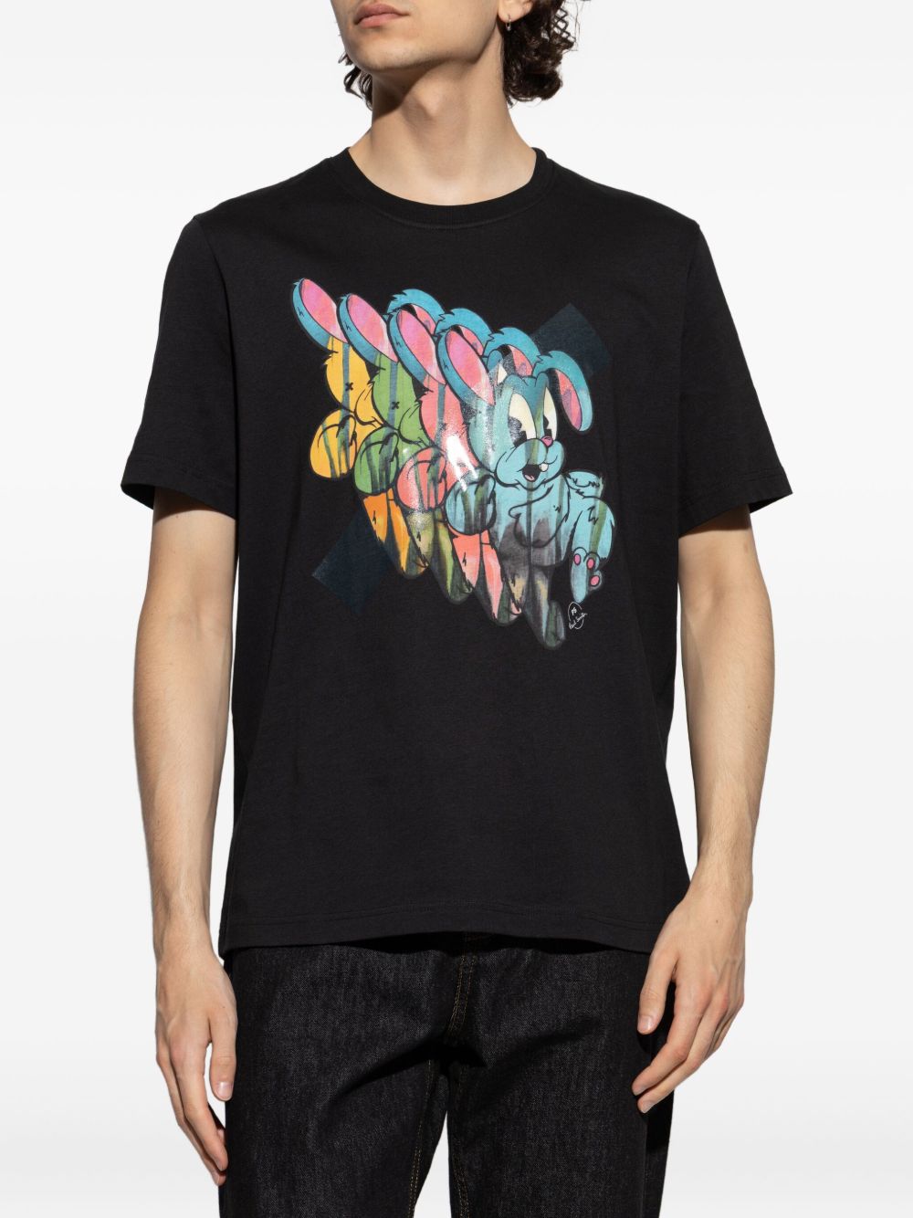 Paul PS By Paul Smith Bunny繰り返しコットンTシャツ - Image 6