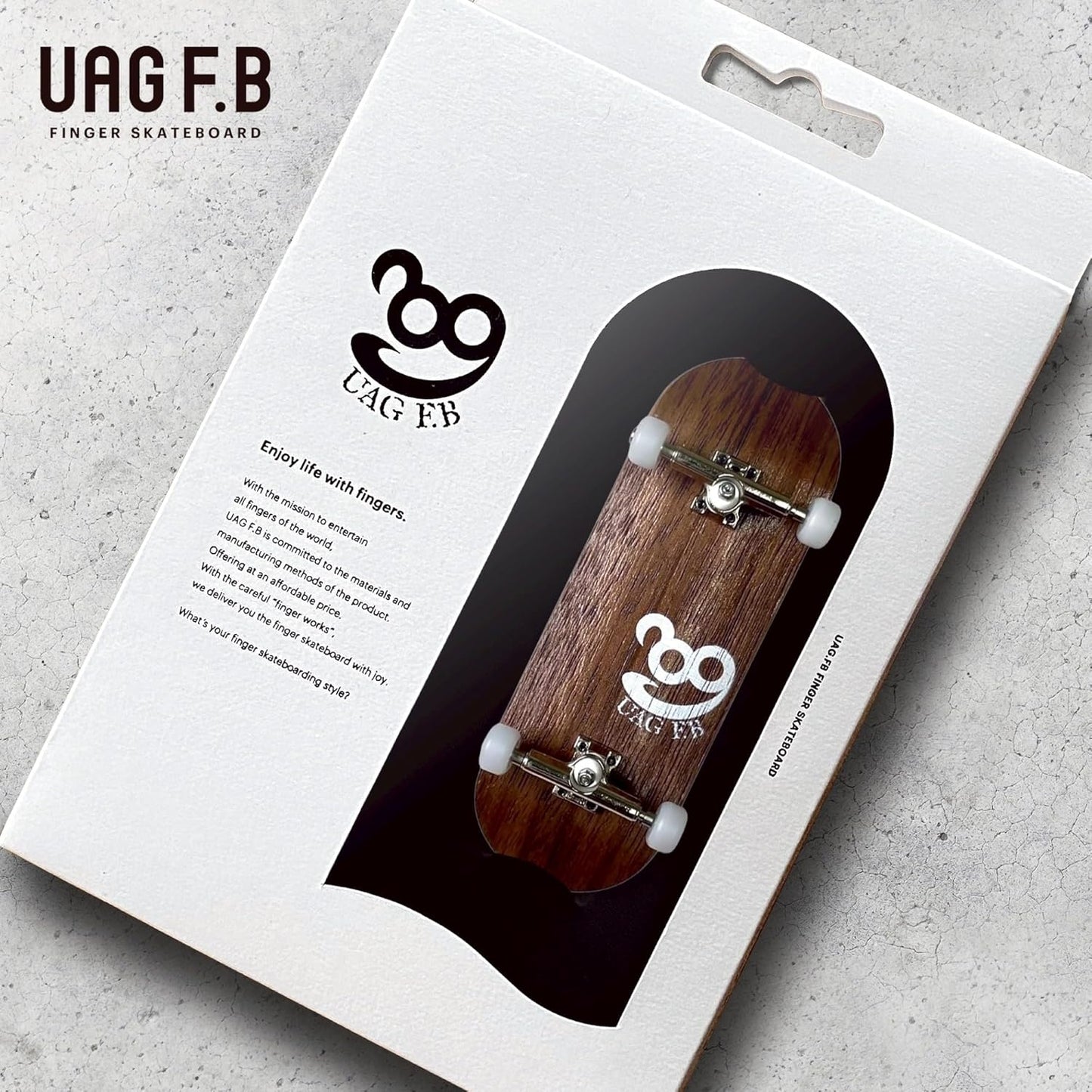 UAG F.B めっちゃやりやすい指スケコンプリートセット で技が決まる ！フィンガーボード 子供 おもちゃ 大人 ビギナーにも コンプリートセット 室内遊び 木製 ベアリング入りホイールト
