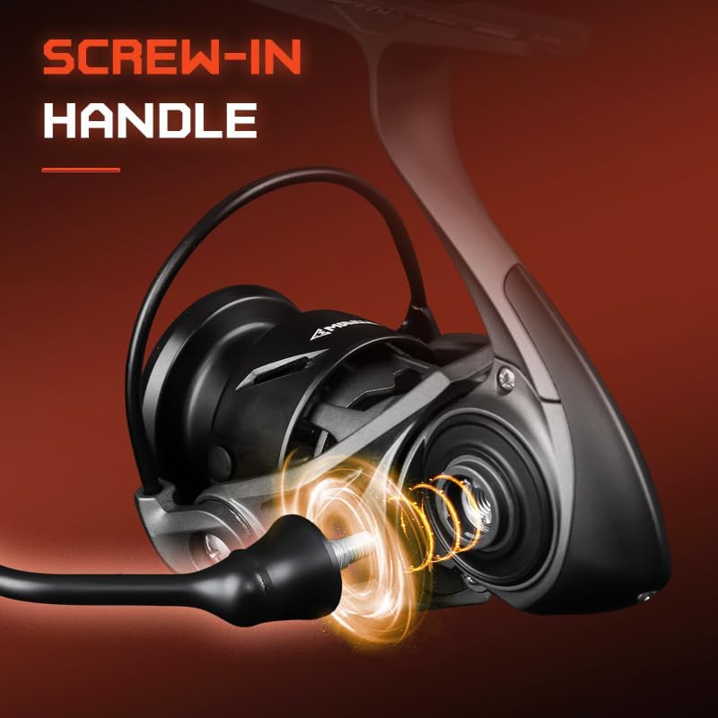 SCYLLA II 4.3 oz (122 g) Lightweight Spinning Reel | Carbon Frame, 5.2:1 Gear Ratio, 4 kg Drag|1000/1000 Small Size | For Micro Trout & Bass Finesse