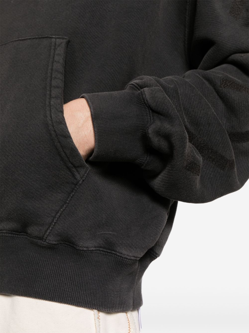 Off Off White Logo Cotton Hoodie - Image 6