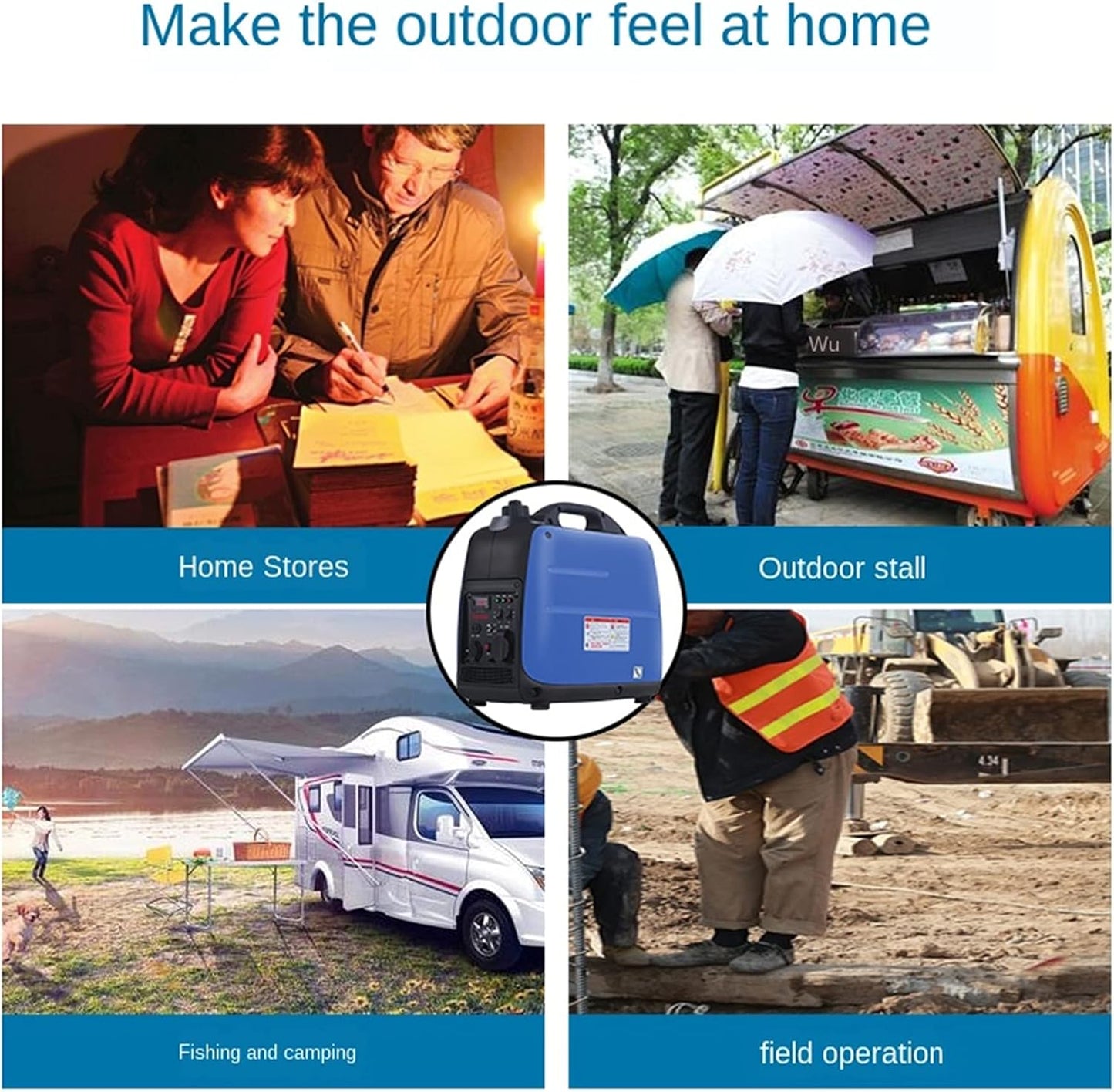 Gasoline Generator Household Outdoor Portable Charging 3KW Frequency Conversion Electric Engine Gasoline Generator