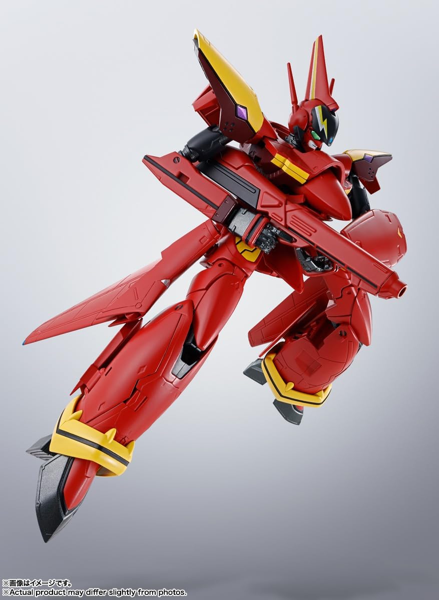 HI-METAL R Macross 7 VF-19 Kai Fire Valkyrie, Approx. 5.9 inches (150 mm), PVC & ABS & Die Cast Pre-painted Action Figure