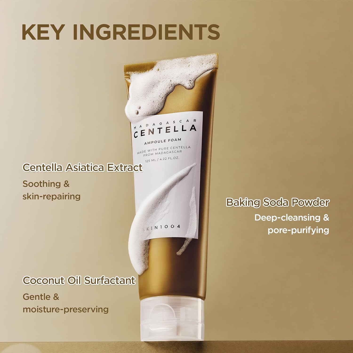 SKIN1004, マダガスカル産ツボクサ アンプルフォーム、125ml（4.22液量オンス）