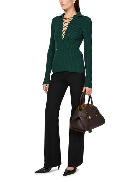 FERRAGAMO Long sleeves cotton ribbed polo - Image 6