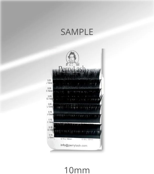 Perry Lash Sample Case Eyelash Extensions J Curl C Curl CC Curl L Curl 10mm Perry Lash Volume Lash Flat Lash Eyelash Extensions Matsueku Eyelash Extensions Matsuexaron Trial