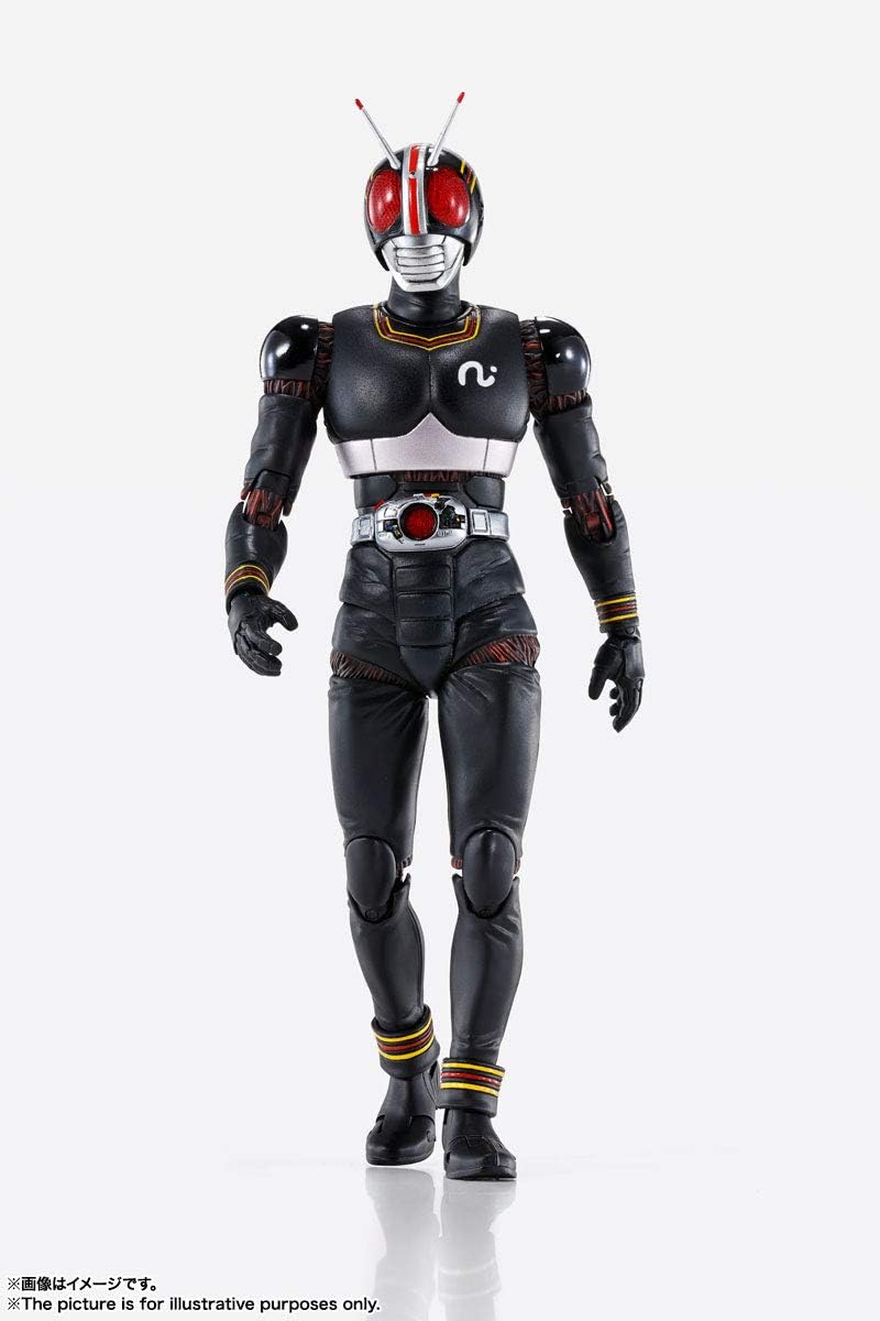 Tamashi Nations S.H. Figuarts (True Bone Carving Manufacturing Method), Kamen Rider Black, Approx. 5.9 inches (150 mm), ABS & PVC Pre-painted Action Figure