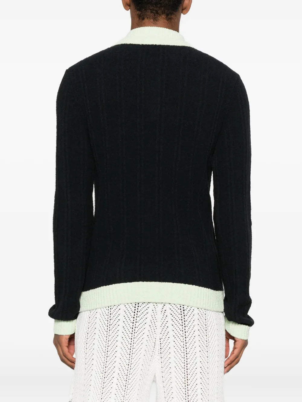 Casablanca カサブランカリブベッドニットポロ - Image 6