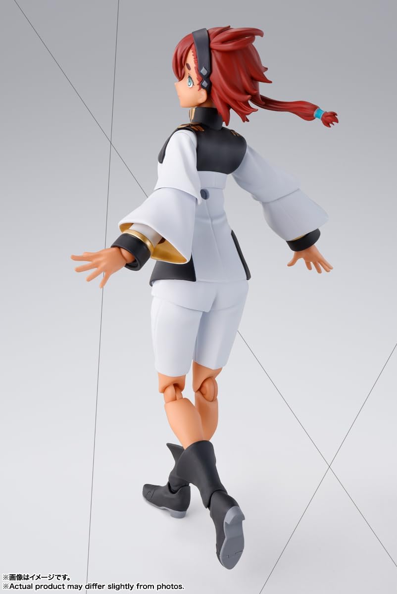 TAMASHII NATIONS S.H. Figuarts Mobile Suit Gundam: The Witch from Mercury Slretta Mercury Approx. 5.5 inches (140 mm), PVC & ABS, Pre-painted Articulated Action Figure