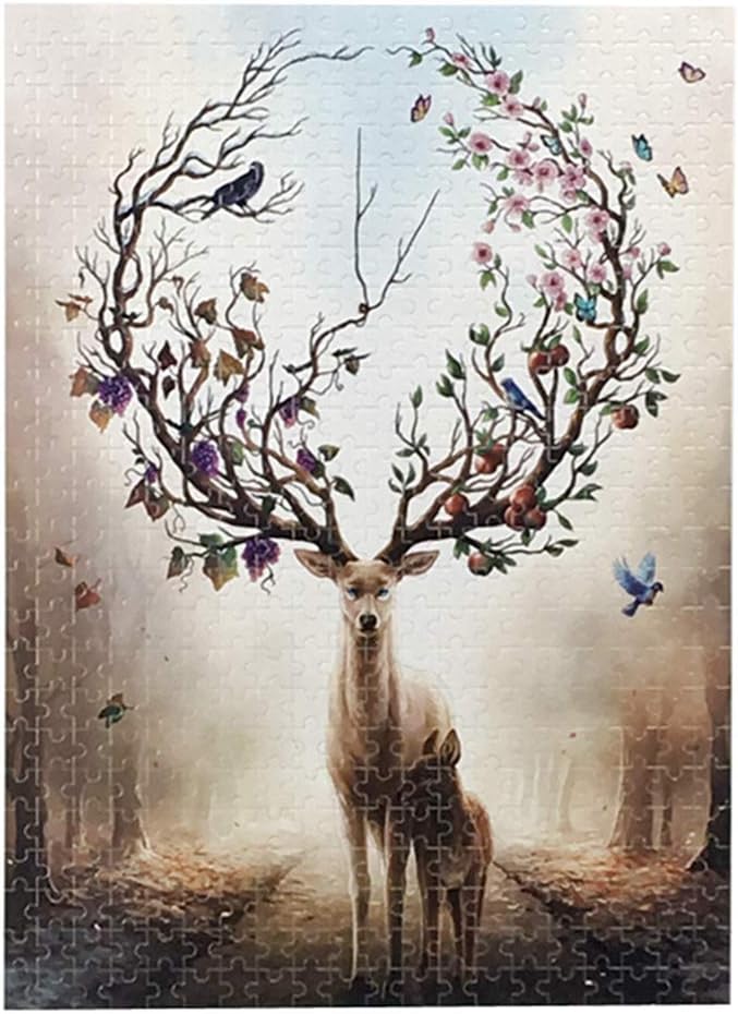 LoveTheFamily Puzzles Mermaid 500 Piece Jigsaw Puzzle, Alphabet Writing on the Back, Birthday Gift, Toy Art, Crafts, DIY, Handmade, Decoration, Cartoon Anime, Early Buddhism, Toy (Wooden Puzzle), 15.0