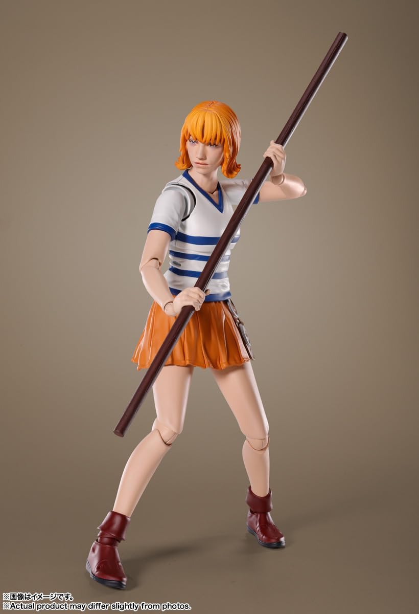 S.H. Figuarts Nami (A Netflix Series: One Piece), Approx. 5.9 inches (150 mm), ABS & PVC, Pre-painted Action Figure
