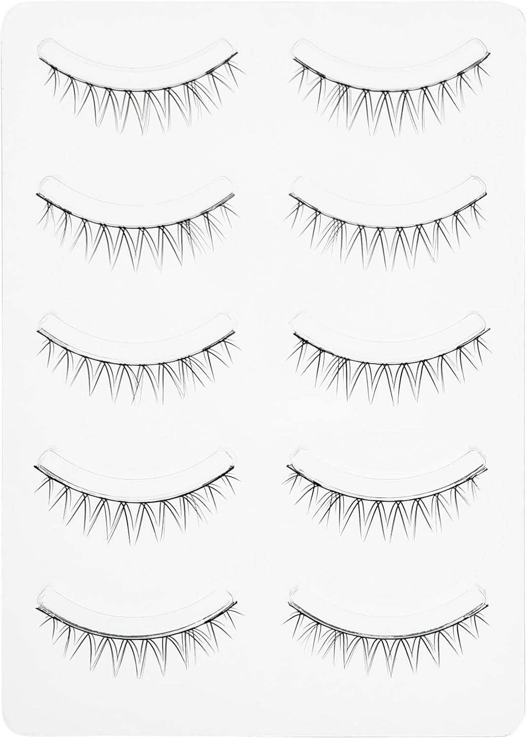 Natural False Eyelashes 3D 3D Matsueku 5 Pairs (M05 Natural Pure)