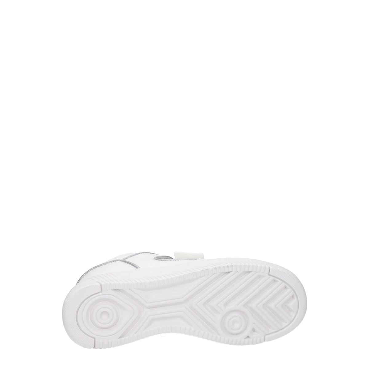 Versace ヴェルサーチジーンズスニーカークチュールレザーホワイト/シルバー - Image 6
