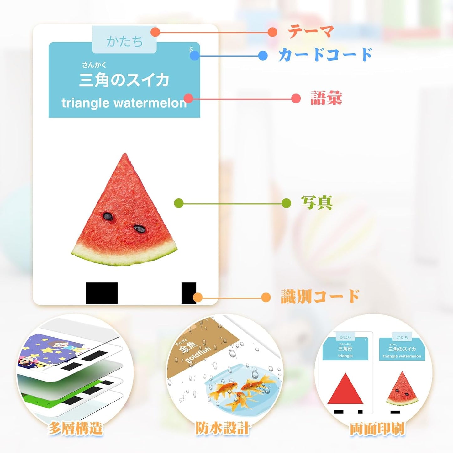 HOMESTEC Flash Card, Supports Japanese and English Languages, English Learning, Native Pronunciation, 432 Words, Real Photos, Educational Toy, Nursery Rhymes, Story, Alphabet, Educational Awareness