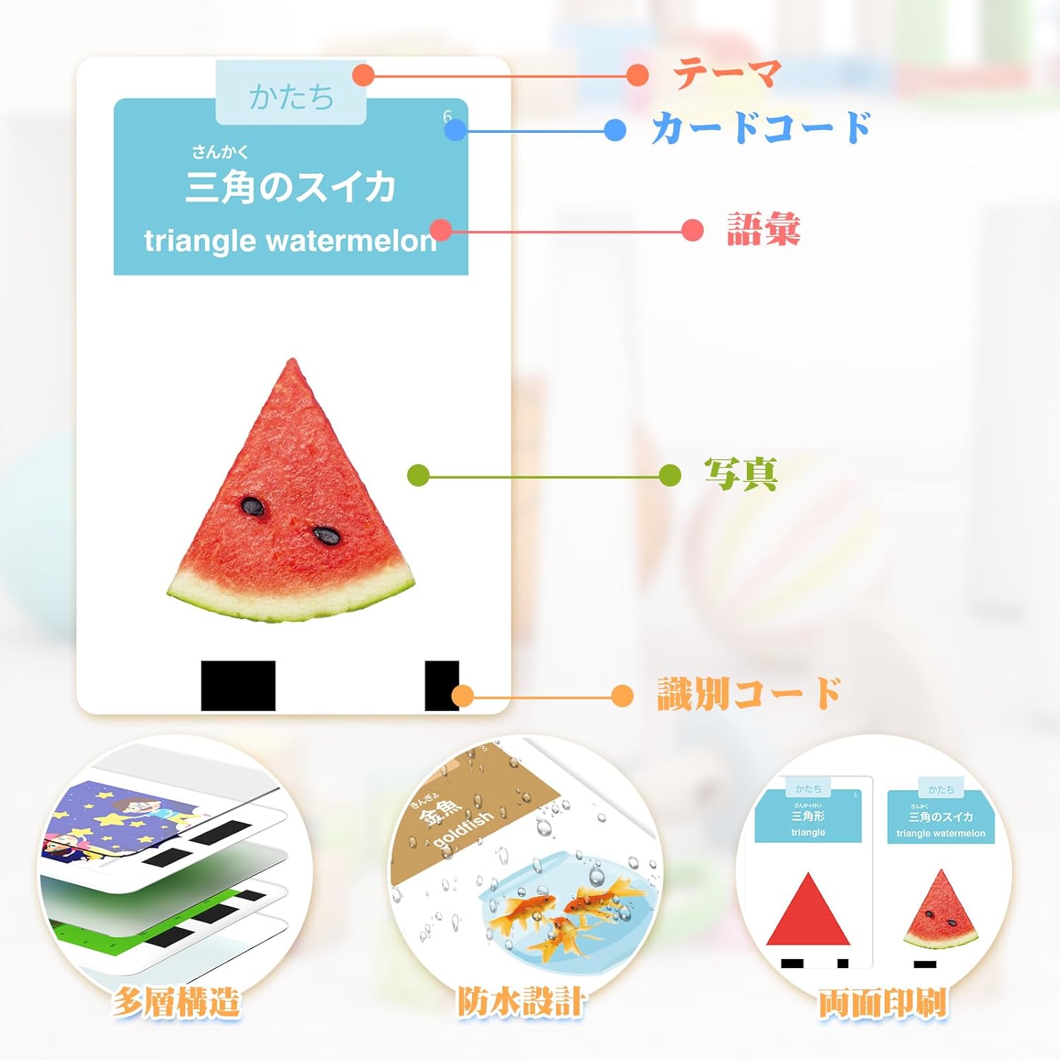 HOMESTEC Flash Card, Supports Japanese and English Languages, English Learning, Native Pronunciation, 432 Words, Real Photos, Educational Toy, Nursery Rhymes, Story, Alphabet, Educational Awareness