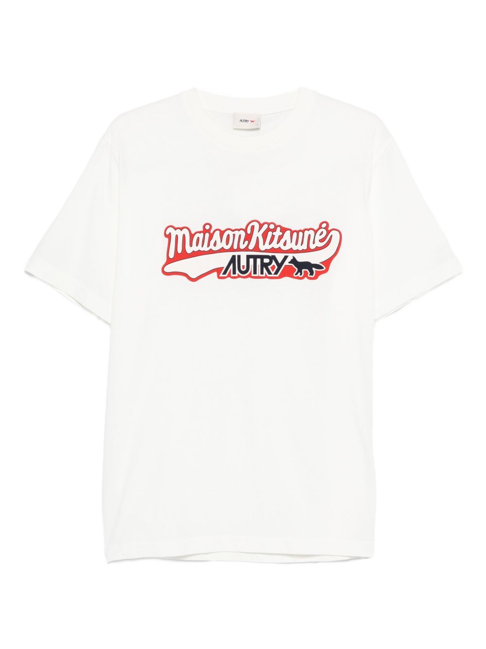 Maison Autry X Maison KitsuneロゴコットンTシャツ - Image 6