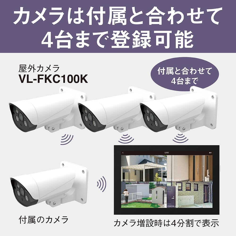 Panasonic VL-CV100K Outdoor Camera Set with Monitor