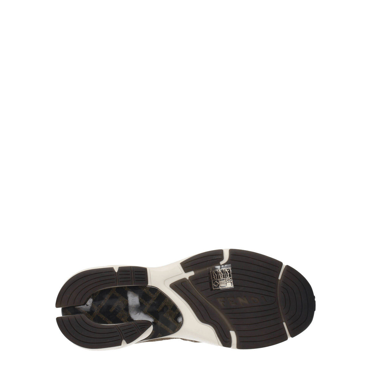 Fendi フェンディスニーカーより速いマン生地の白/泥 - Image 6