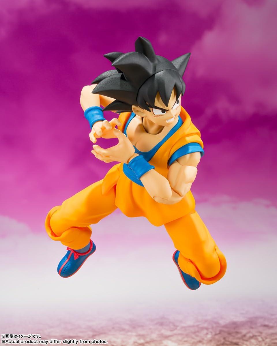 BANDAI SPIRITS S.H. Figuarts Dragon Ball DAIMA Son Goku - DAIMA, Approx. 5.7 inches (145 mm), PVC & ABS, Pre-painted Action Figure