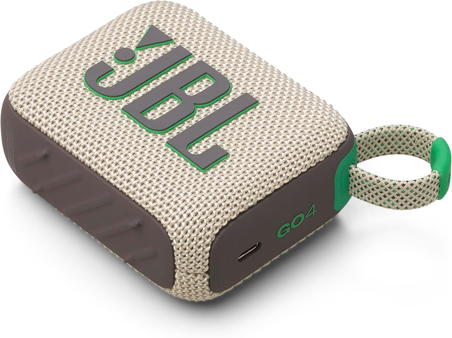 JBL GO 4 Bluetooth Speaker, USB-C Charging, IP67 Dustproof and Waterproof, App Compatible, Passive Radiator, Portable, Wimbledon Green JBLGO4SAND