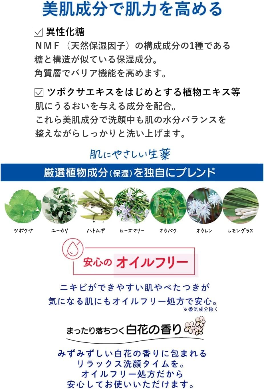 Meiro Facial Cleansing Foam, 4.2 oz (120 g), 2P (Quasi Drug) (Made in Japan)