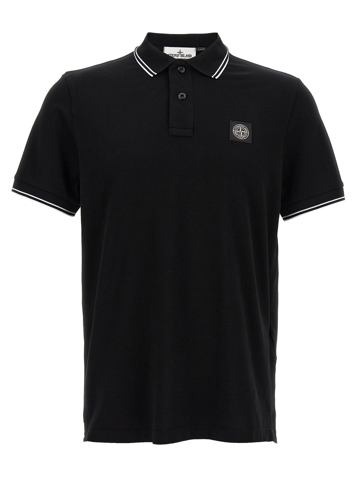 Stone Stone Island Logo Patch Polo Shirt - Image 6
