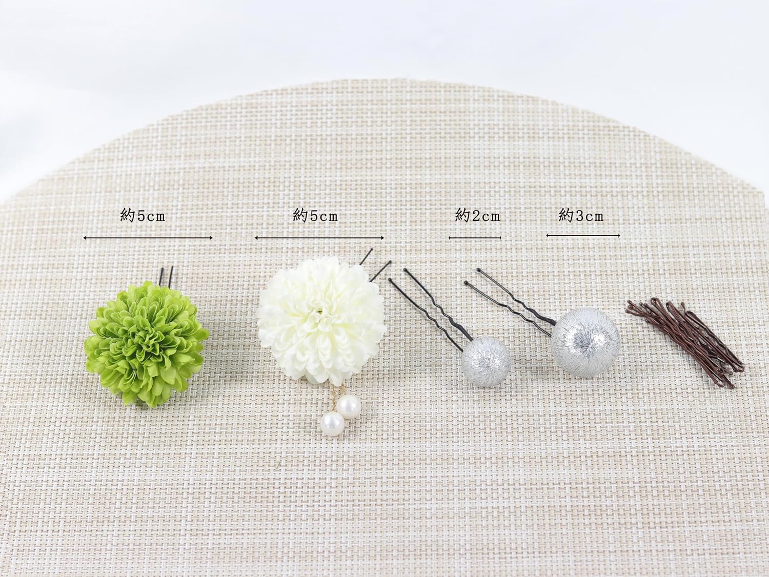 NANA Handmade Hair Ornament, Ping Pong Mu, Japanese Ball, Cute, Coming of Age Ceremony, Shichi-Go-San Fireworks Festival, Yukata, Graduation Ceremony, School Entrance Ceremony, Summer Festival