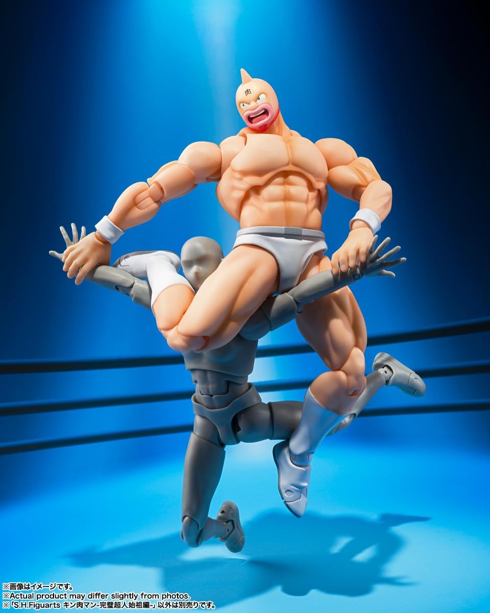 BANDAI SPIRITS S.H. Figuarts Kinnikuman - Perfect Superman Progenitor Edition, Approx. 6.1 inches (155 mm), PVC & ABS Pre-painted Action Figure