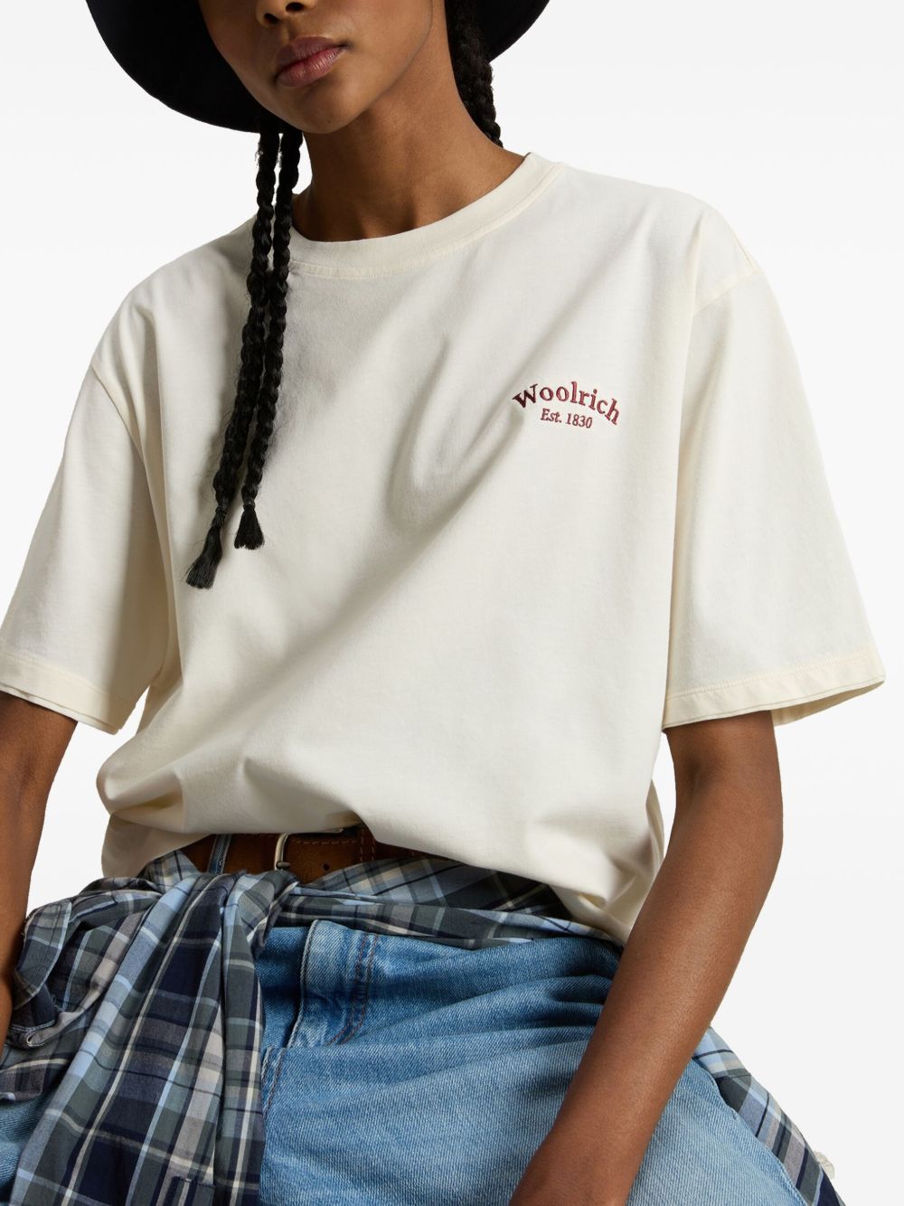 Woolrich ウールリッチロゴコットンTシャツ - Image 6