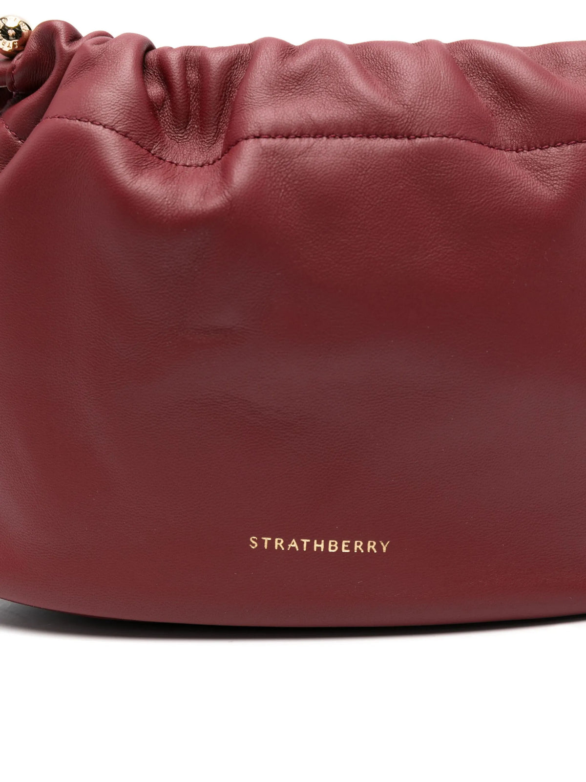 Strathberry ストラスベリーシャーロットドローストリングソフトナッパオックスブラッド - Image 6