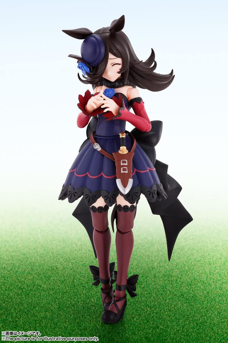 S.H. Figuarts Uma Musume Pretty Derby Rice Shower, Approx. 4.7 inches (120 mm), ABS & PVC Pre-painted Action Figure